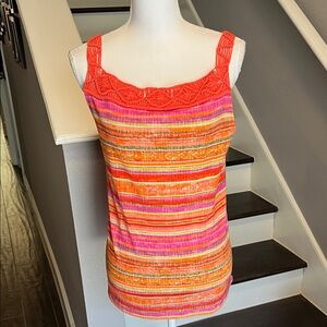LRL Ralph Lauren Jeans Co. Colorful Striped Women's Top with Embroidery. New XL